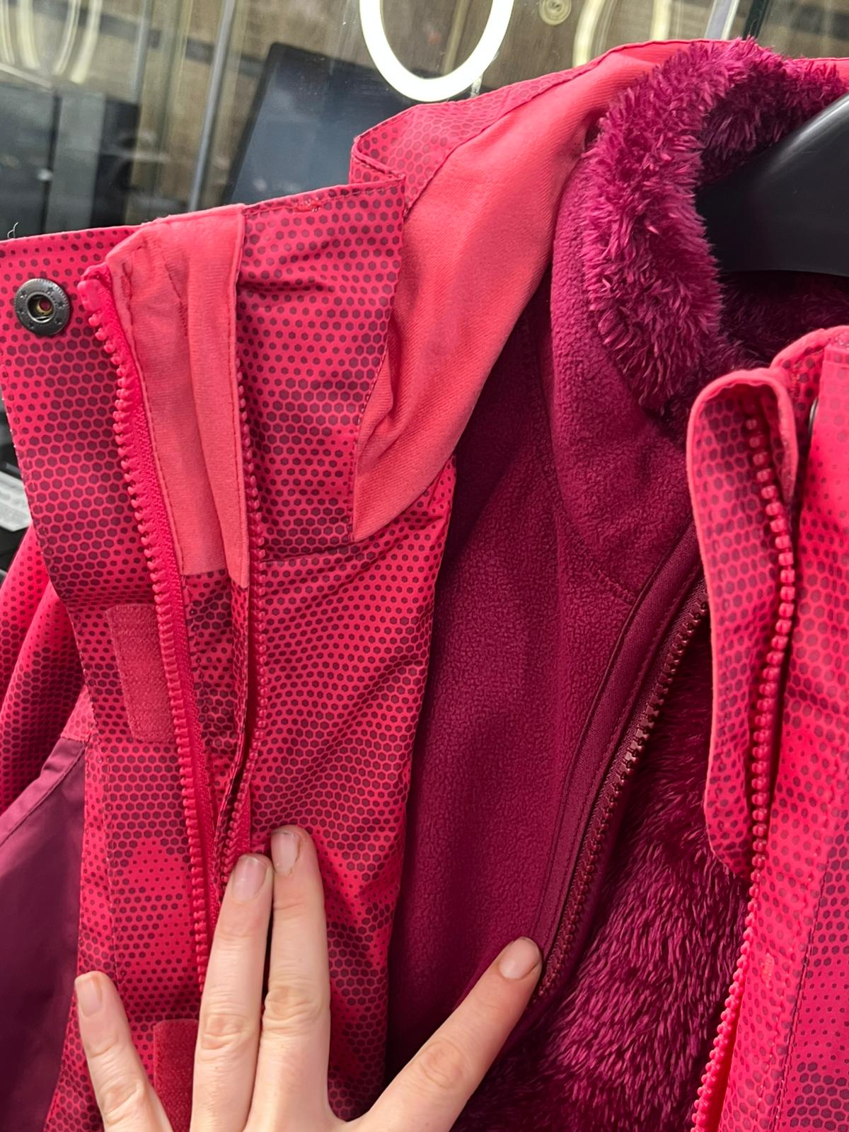 Camel Crown 3-in-1 ski jacket PINK UK MEDIUM