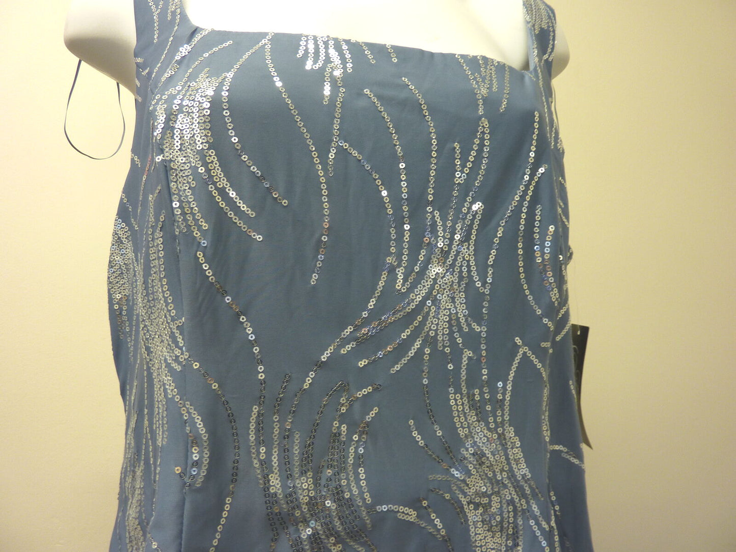 ALEX EVENINGS OCCASION DRESS-STEEL BLUE-UK18