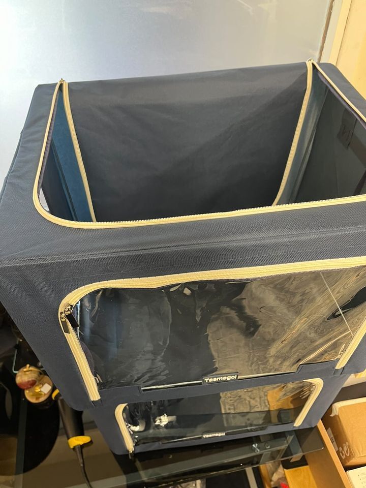 TASMEGO Foldable Clothes Storage Box with Zipper