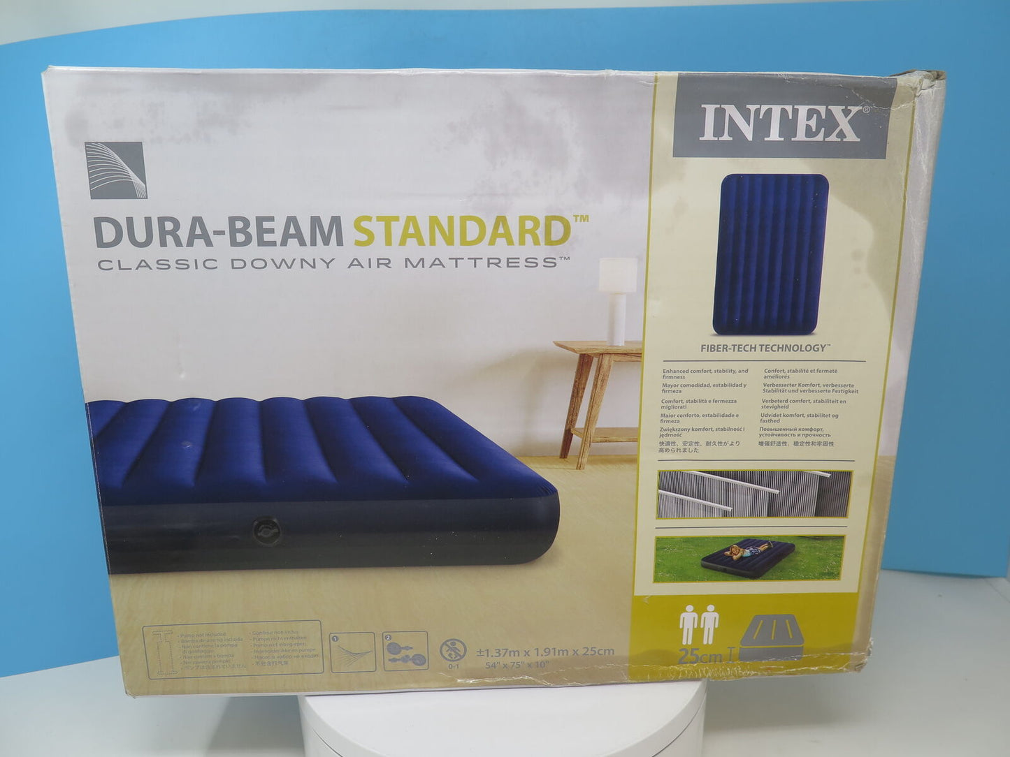 INTEX DURA-BEAM STANDARD CLASSIC DOWNY AIR MATRESS-54" X 75"X 10"