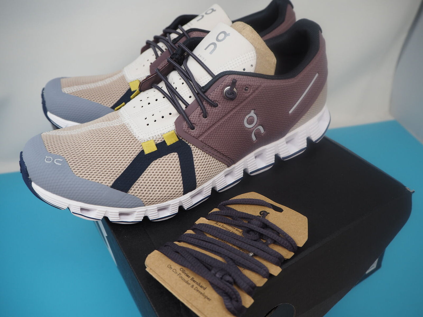 On Running Women's Cloud 70/30 Mesh Grape Sand Trainers UK 5.5