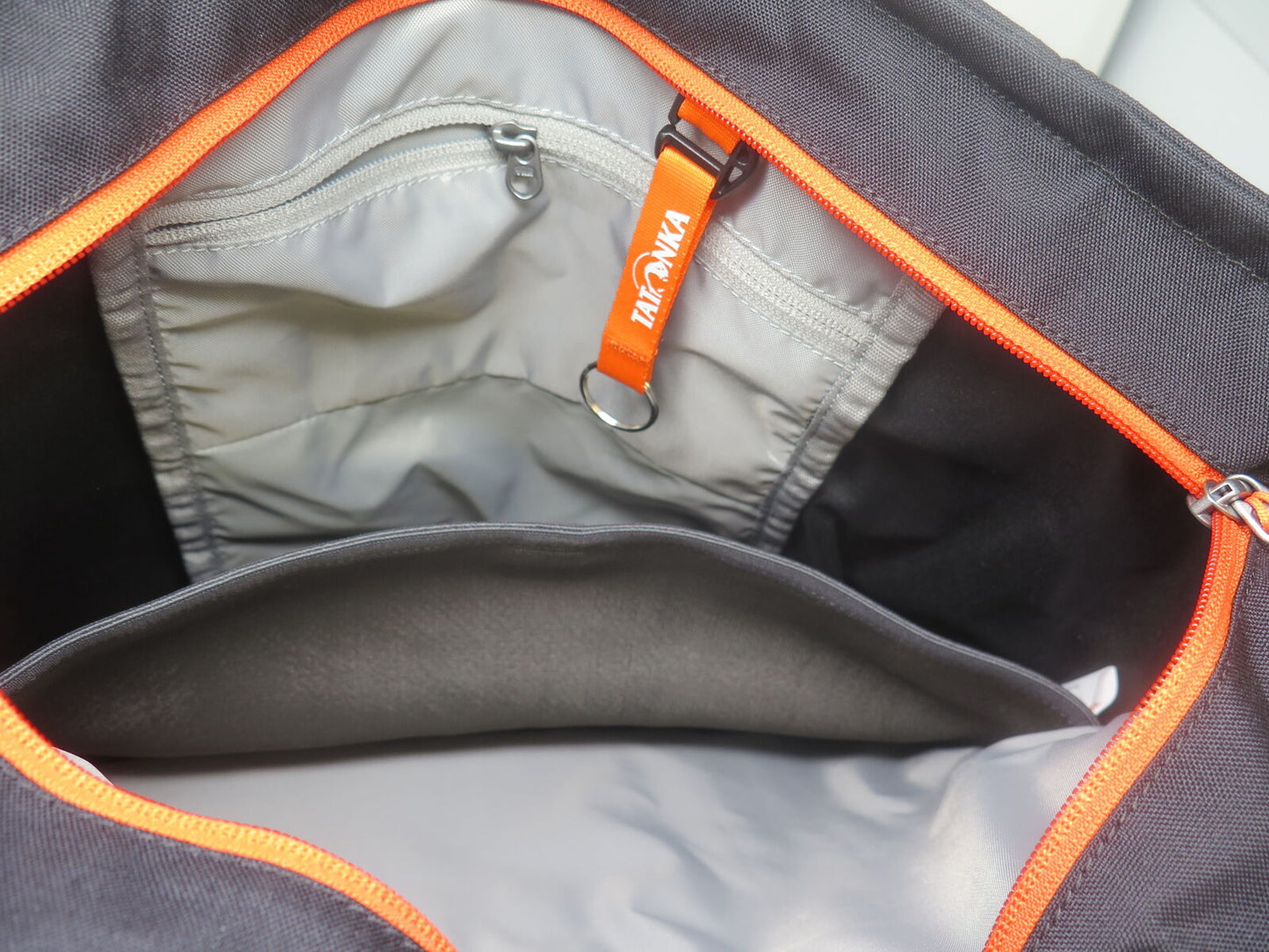TATONKA GRIP BAG-BLACK/ORANGE-APPROX H16"W15"D3"