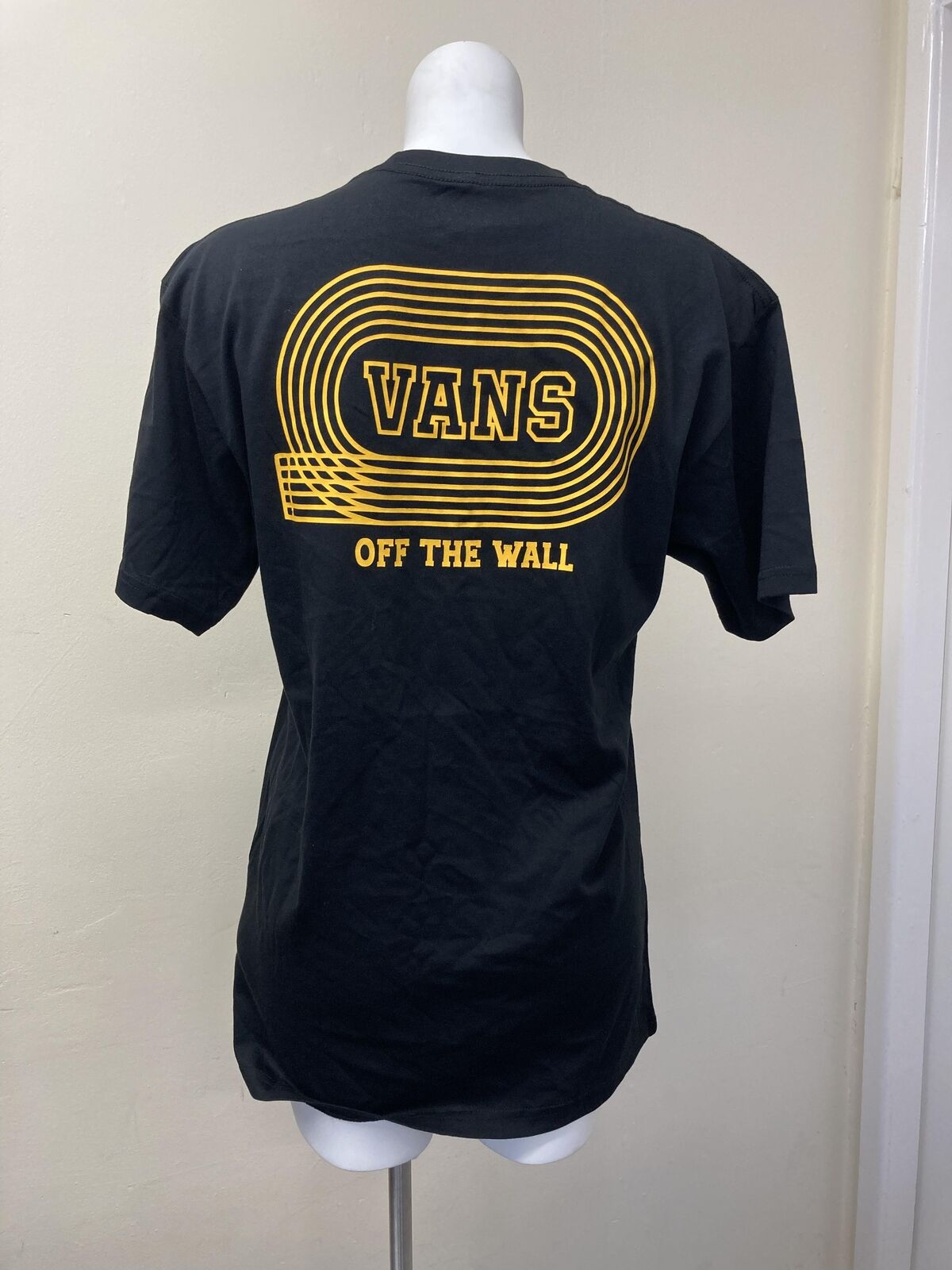 VANS TRACK FIELD S/S TEE Black - men's t-shirt MEDIUM