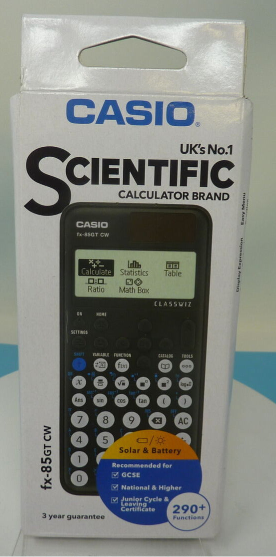 CASIO FX-85GT CW SCIENTIFIC CALCULATOR-BLACK
