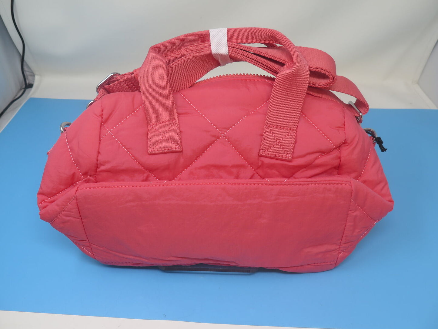 KIPLING BINA M CRINKLED QUILT COSMIC PINK BAG