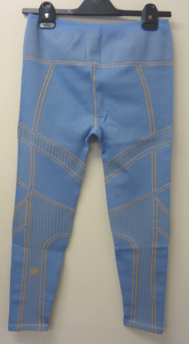 FABLETICS SEAMLESS HIGH-WAISTED COMPRESSIVE LEGGINGS-I LOVE BLUE/GOLDEN RAY-L