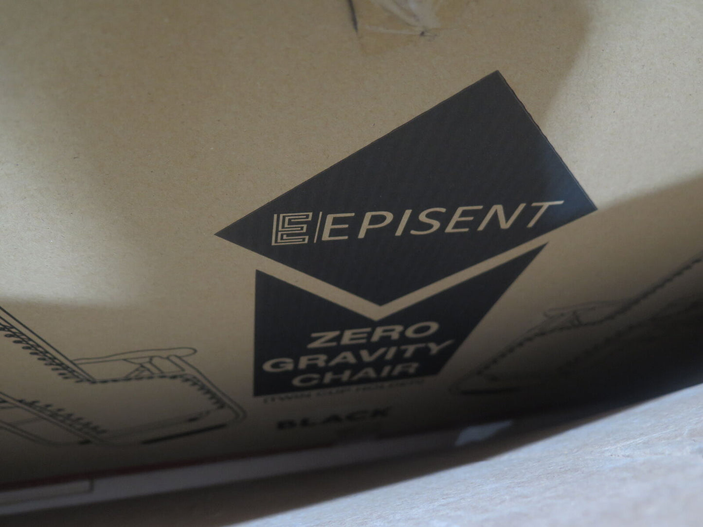 EPISENT ZERO GRAVITY CHAIR-SET OF 2 BLACK