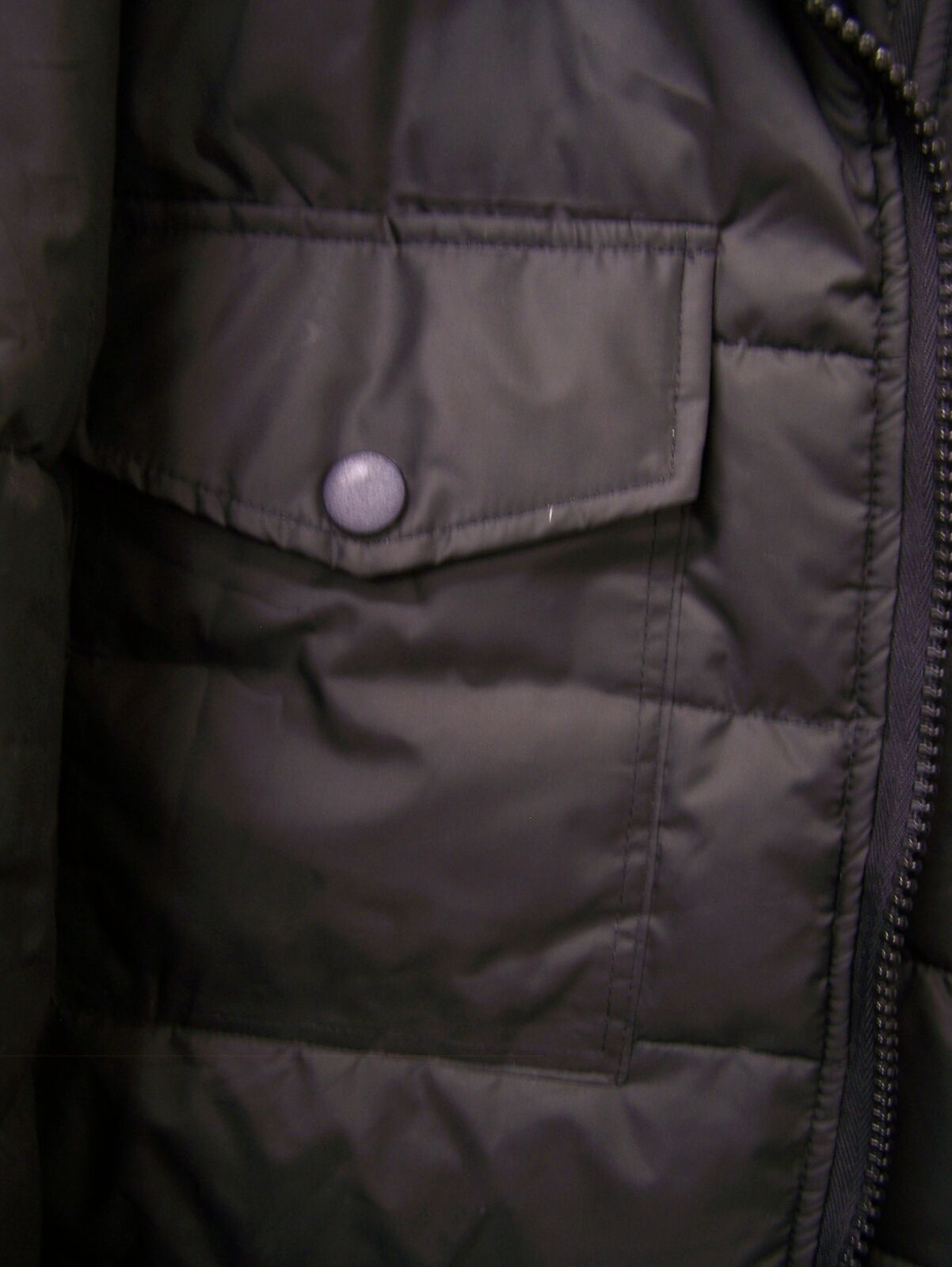 Men's Black Urban Buck Puffer Coat Size: L