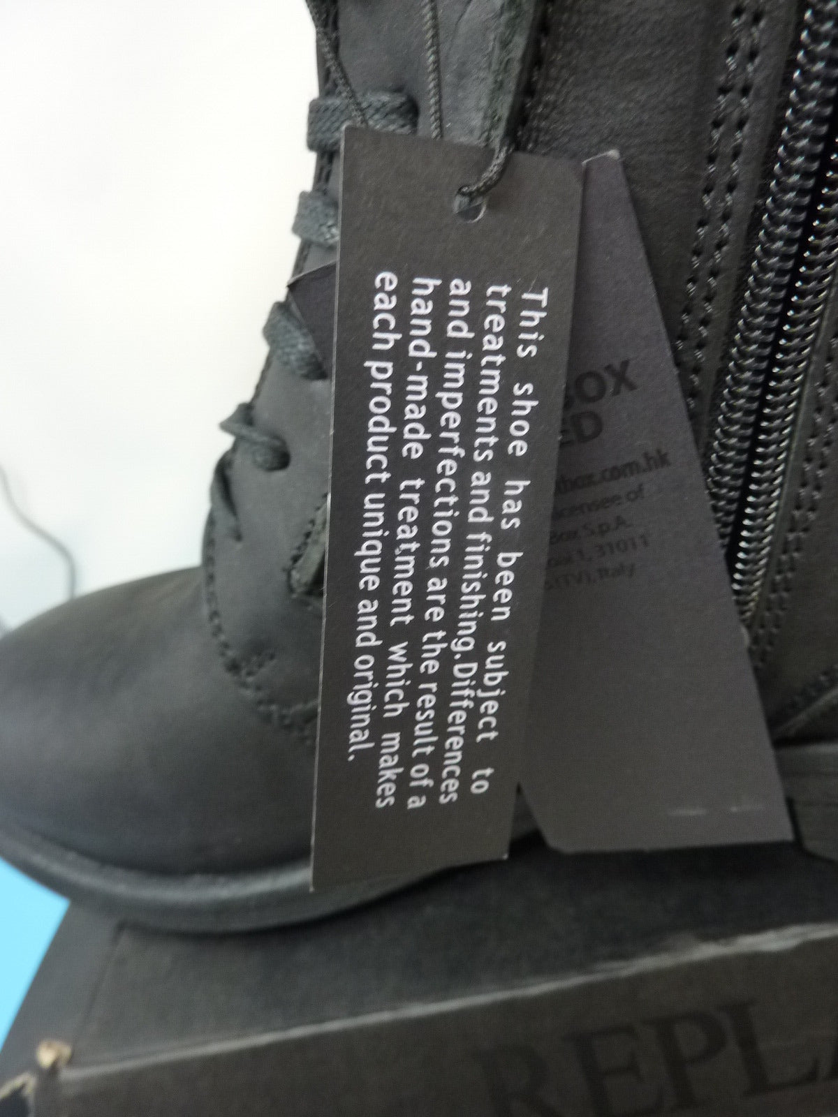 REPLAY MFG.CO MENS ANKLE BOOTS-BLACK-UK10.5