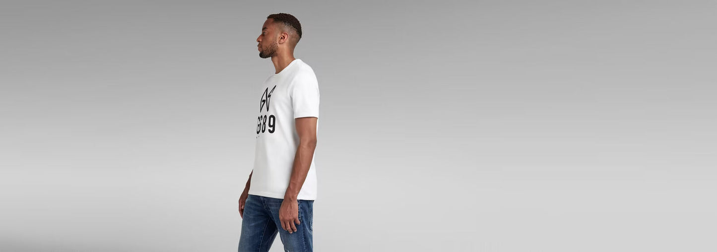 GSTAR RAW BUTTERFLY LOGO T-SHIRT XSMALL
