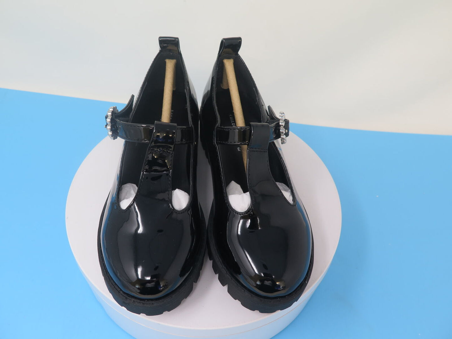 MONSOON BLACK PATENTS GIRLS SCHOOL/OCCASION SHOES-UK10