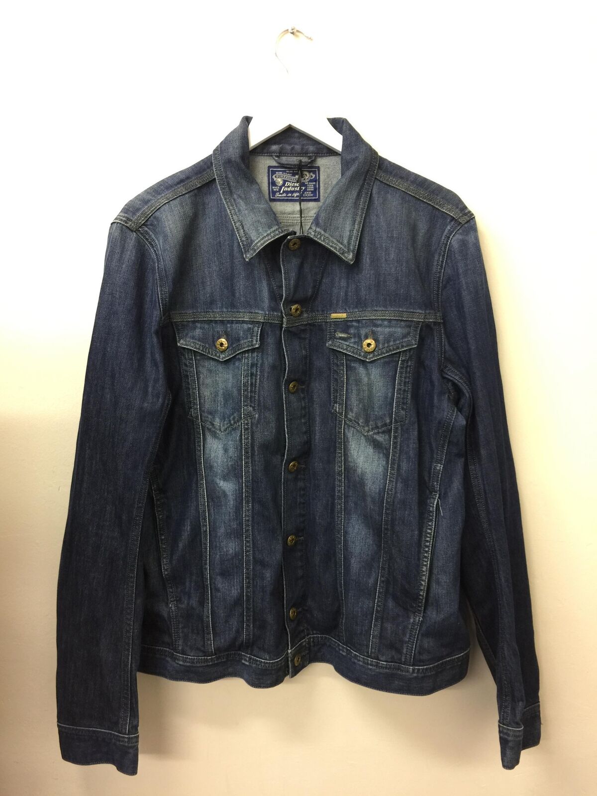 Diesel - Slim Fit Denim Jeans Jacket Vintage Blue XXL