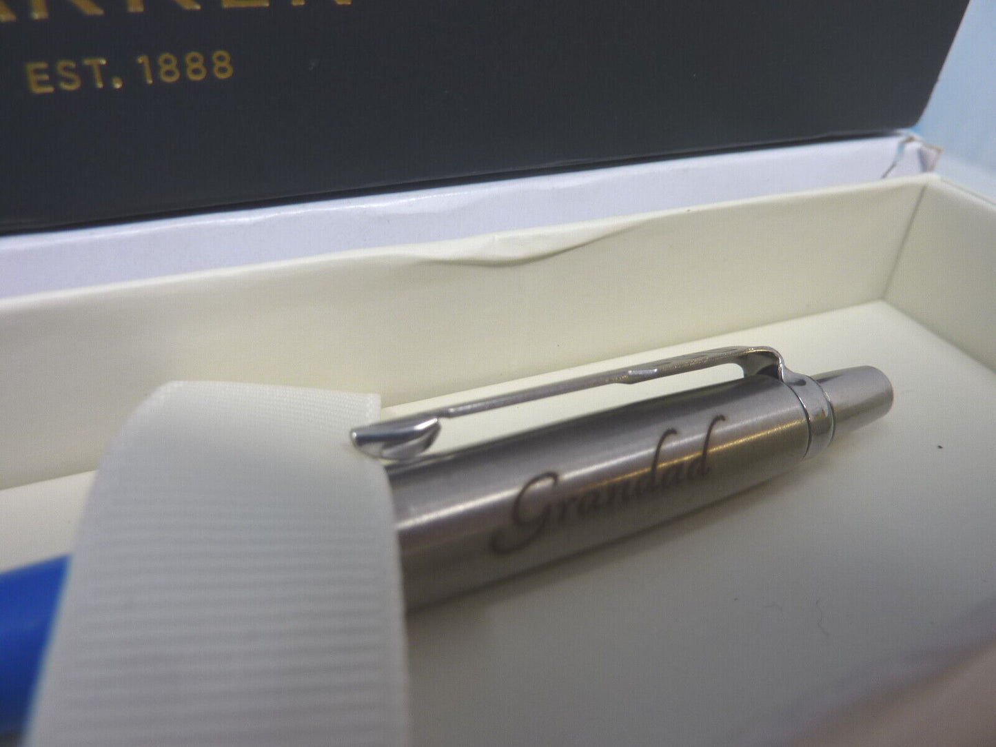 CUSTOMISED PARKER PEN-GRANDAD-BLUE