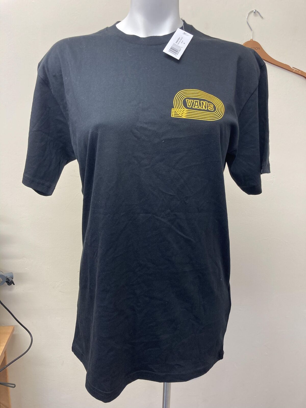 VANS TRACK FIELD S/S TEE Black - men's t-shirt MEDIUM