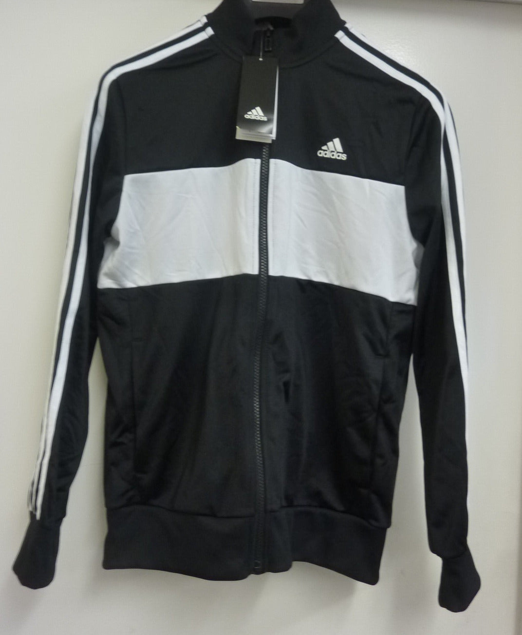 BOYS ADIDAS TRACKSUIT-BLACK-13-14YRS