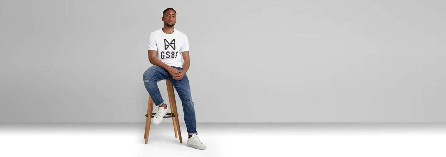 GSTAR RAW BUTTERFLY LOGO T-SHIRT XSMALL