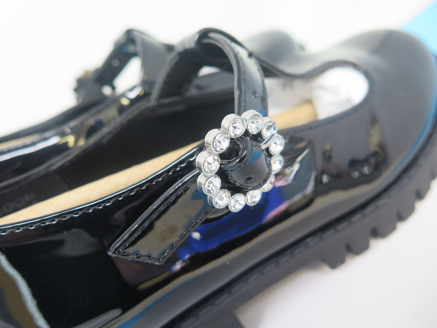 MONSOON BLACK PATENTS GIRLS SCHOOL/OCCASION SHOES-UK10