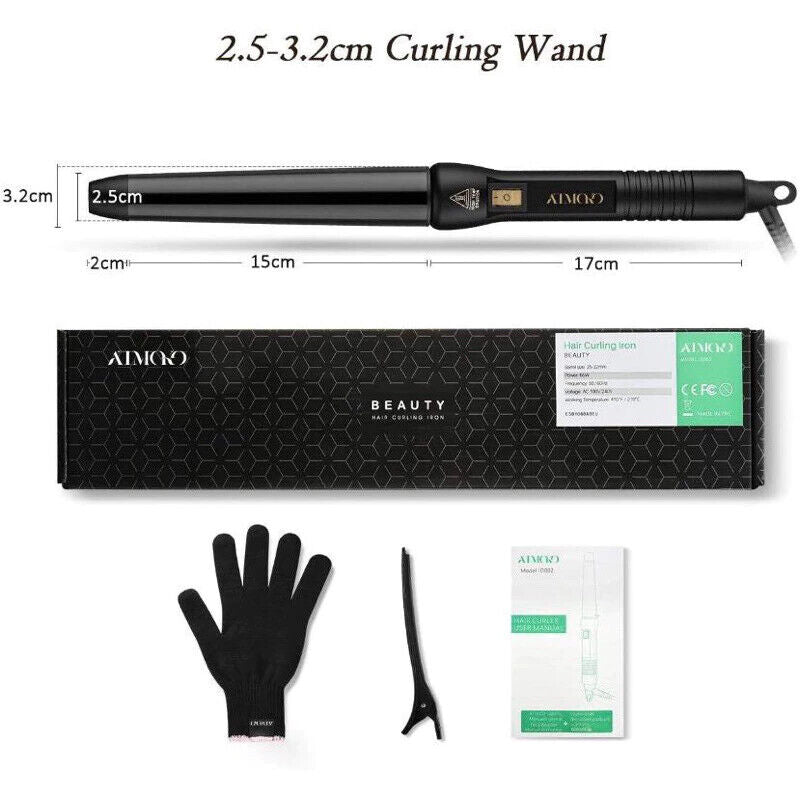 ATMOKO Hair Curling Iron Professional styling Wand 210℃ Constant Temperature
