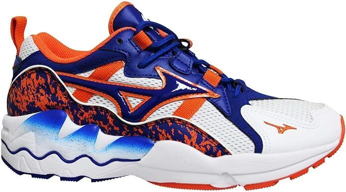 Mizuno Sport Style Wave Rider 1 White Lace Up Mens Running Trainers uk6