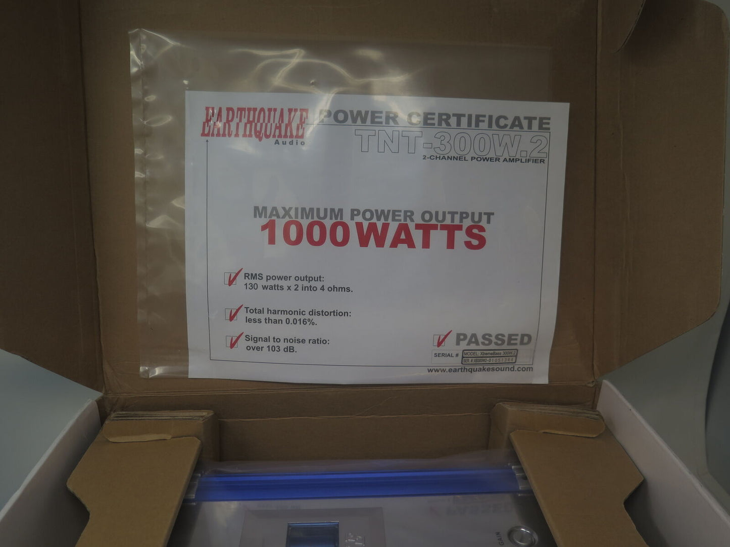 EARTHQUAKE SOUND EXXTREME 300W.2