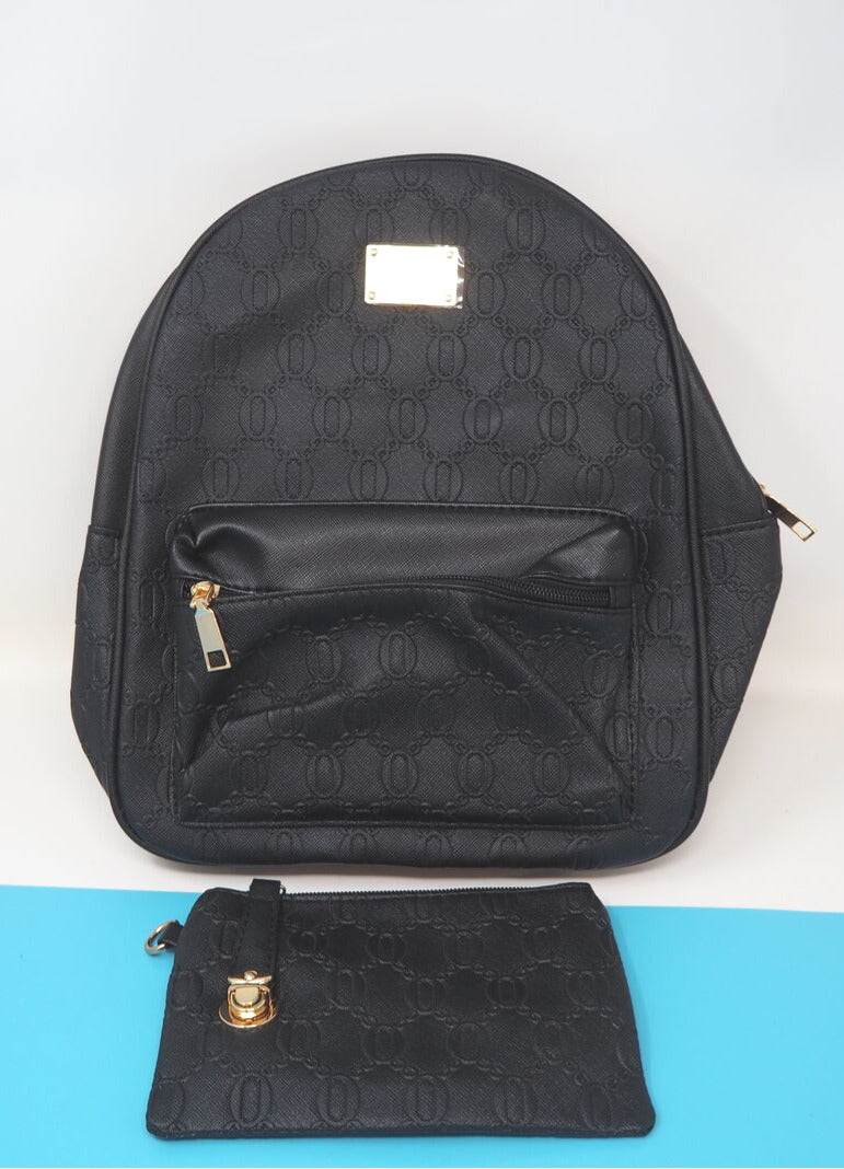 Nicole and Doris Black Backpack