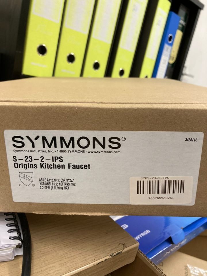 SYMMONS Origins Kitchen Faucet Model S-23-3-BH-1.5 STAINLESS STEAL