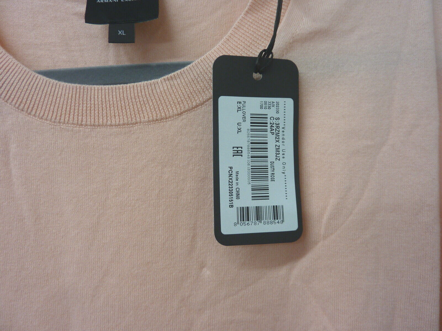 armani exchange short sleeve pullover-dusty pink-xl
