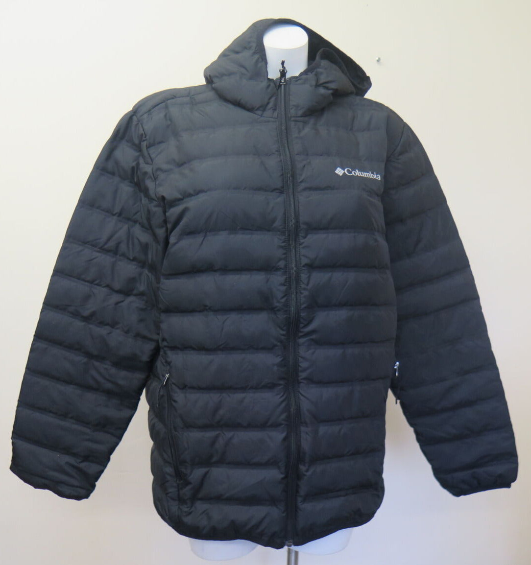 COLUMBIA LAKE 22 DOWN HOODED JACKET-BLACK-MEDIUM