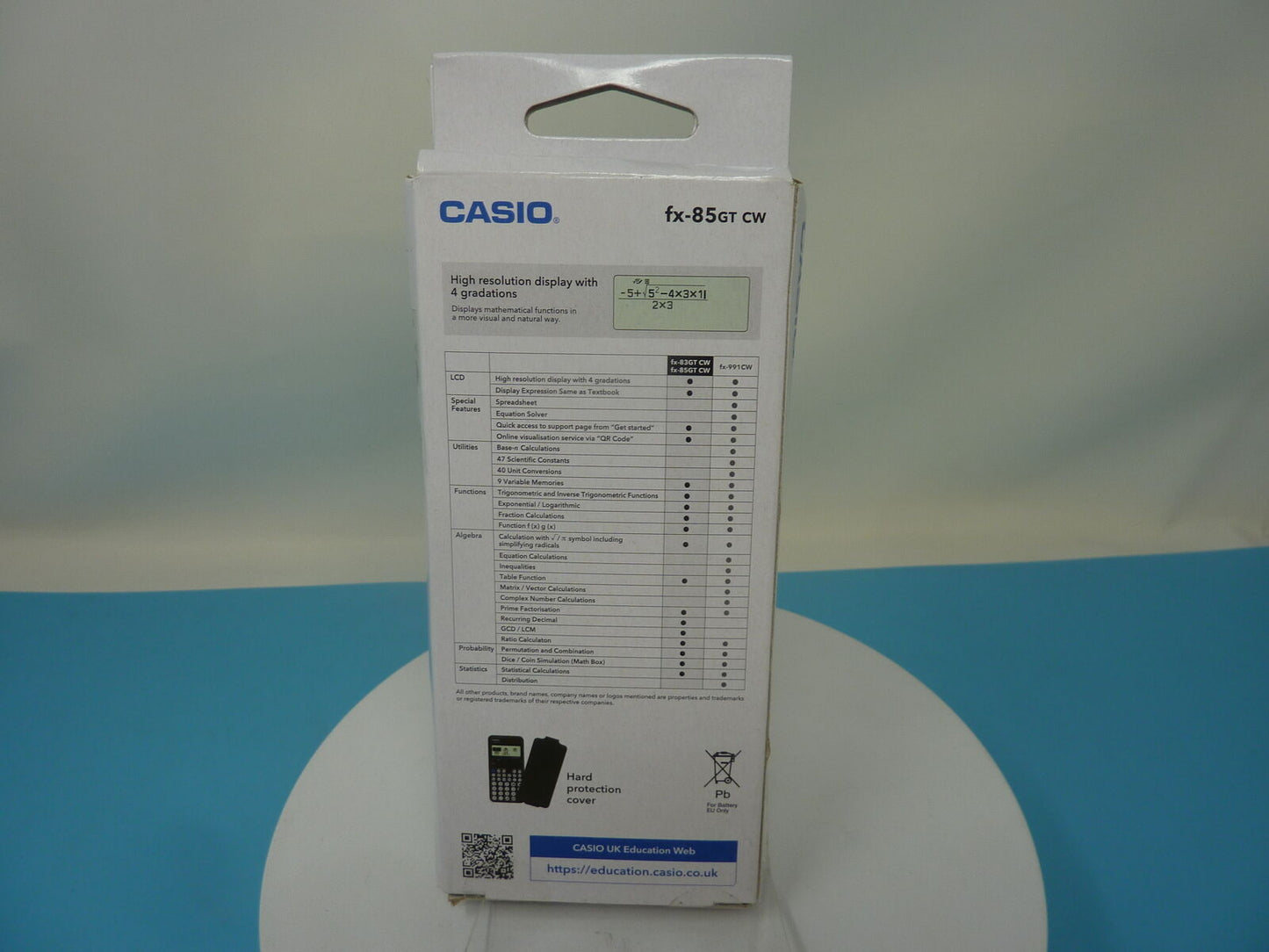 CASIO FX-85GT CW SCIENTIFIC CALCULATOR-BLACK