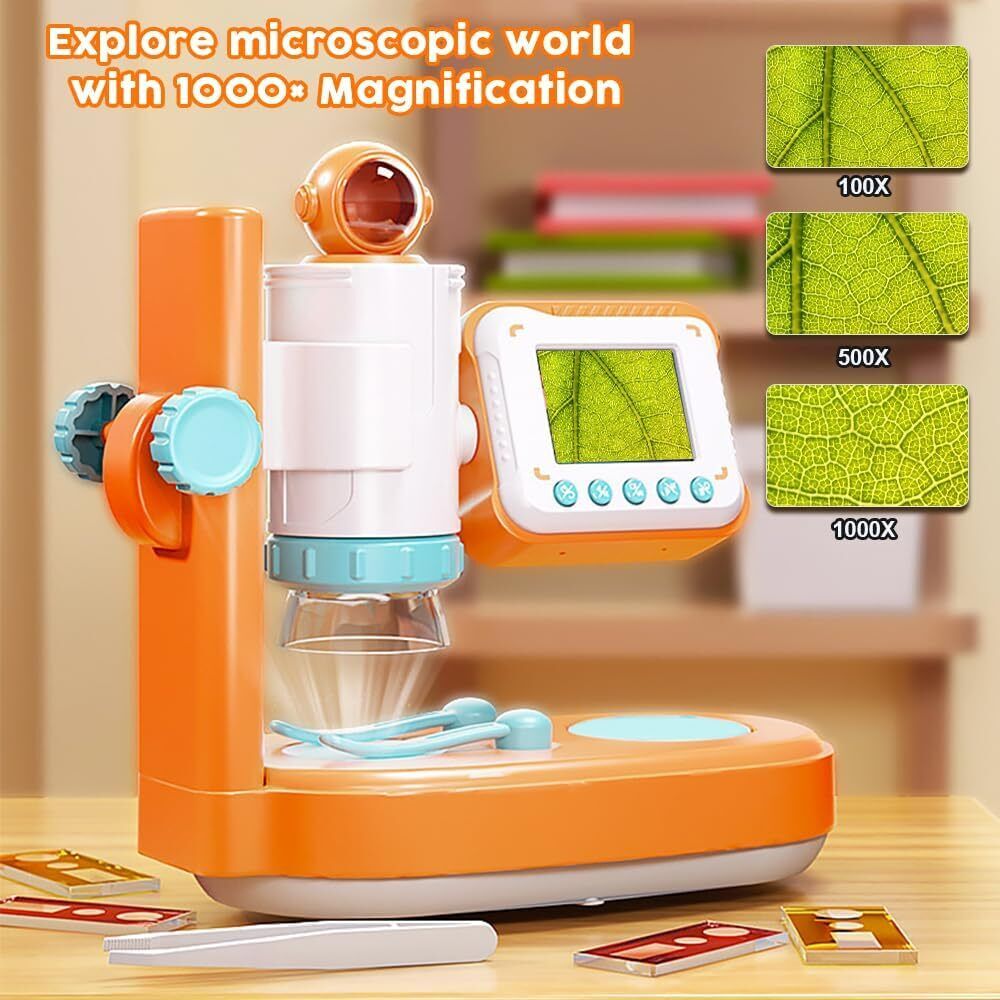 VATOS Microscope for Kids,1000x Microscope Camera Kits