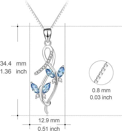 YAFEINI BUTTERFLY NECKLACE-SILVER
