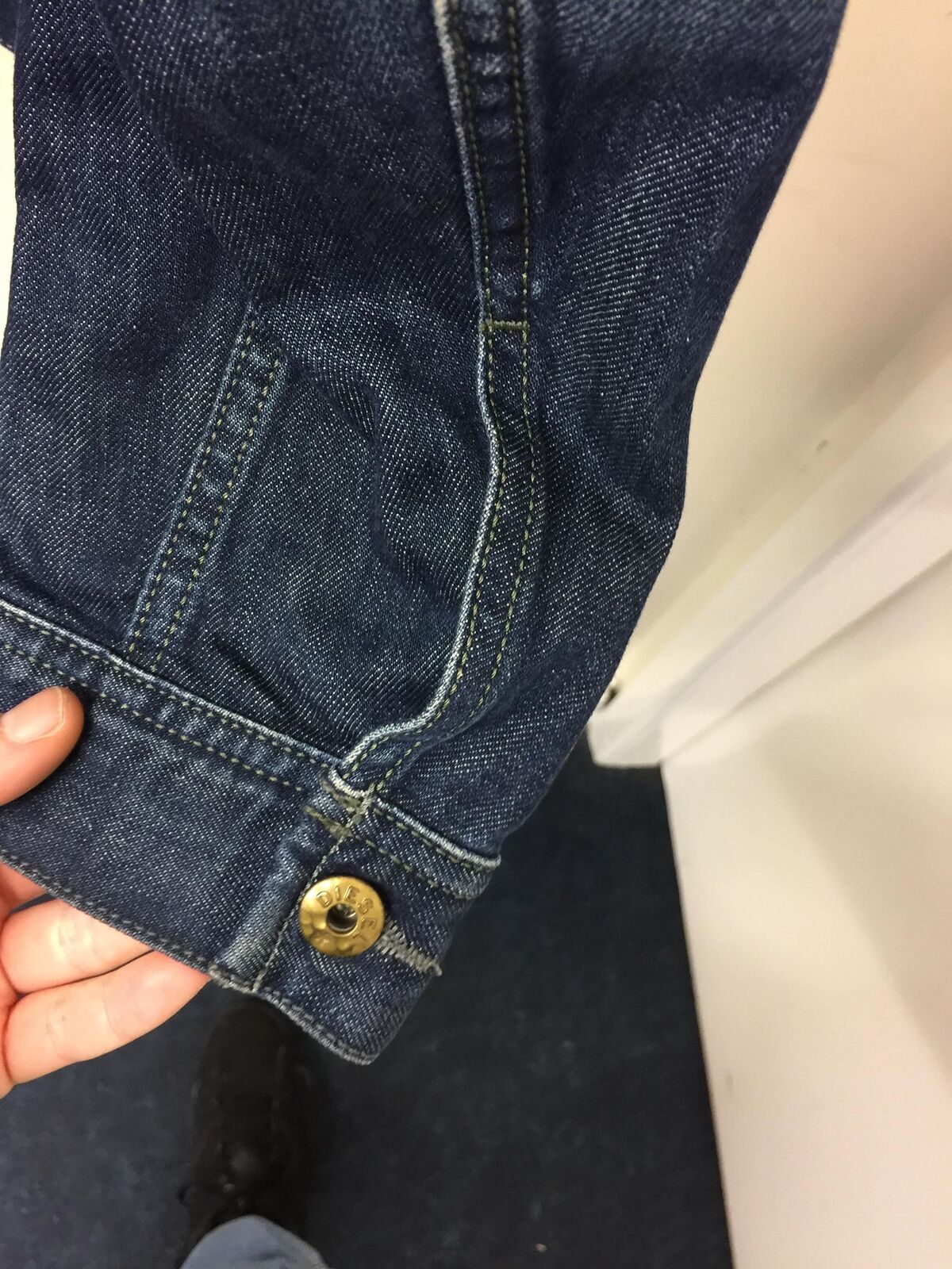 Diesel - Slim Fit Denim Jeans Jacket Vintage Blue XXL