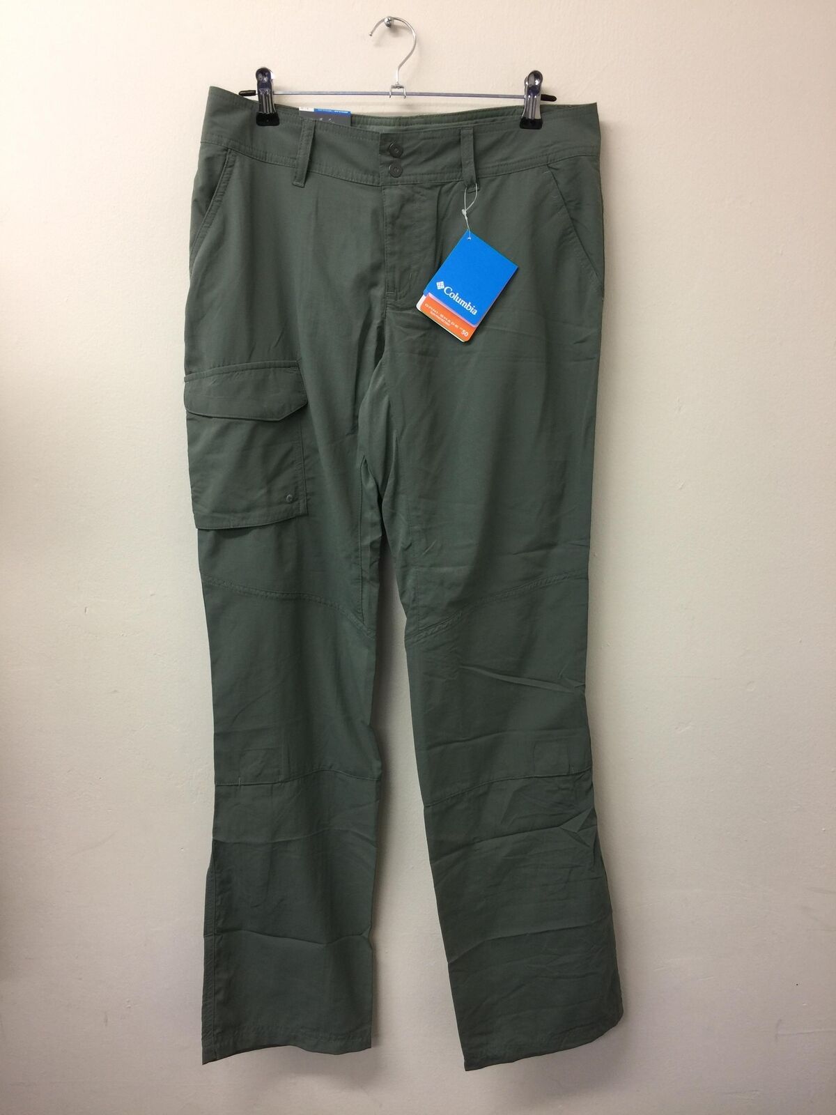 Columbia Silver Ridge Pants Green Womans UK Size 6 Regular