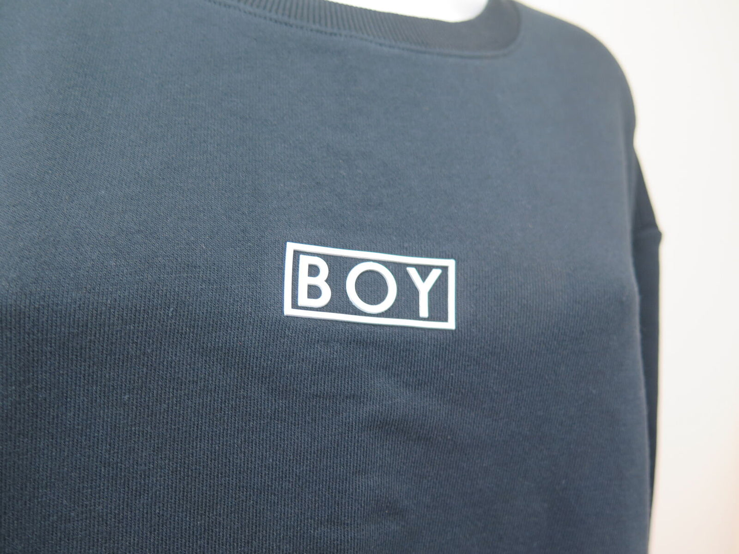 BOY LONDON-BOY EAGLE UNISEX FLOCK SWEATSHIRT-BLACK-MEDIUM