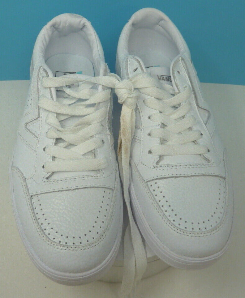 UNISEX VANS LOW CONFY CUSH TRAINERS-WHITE-UK9.5