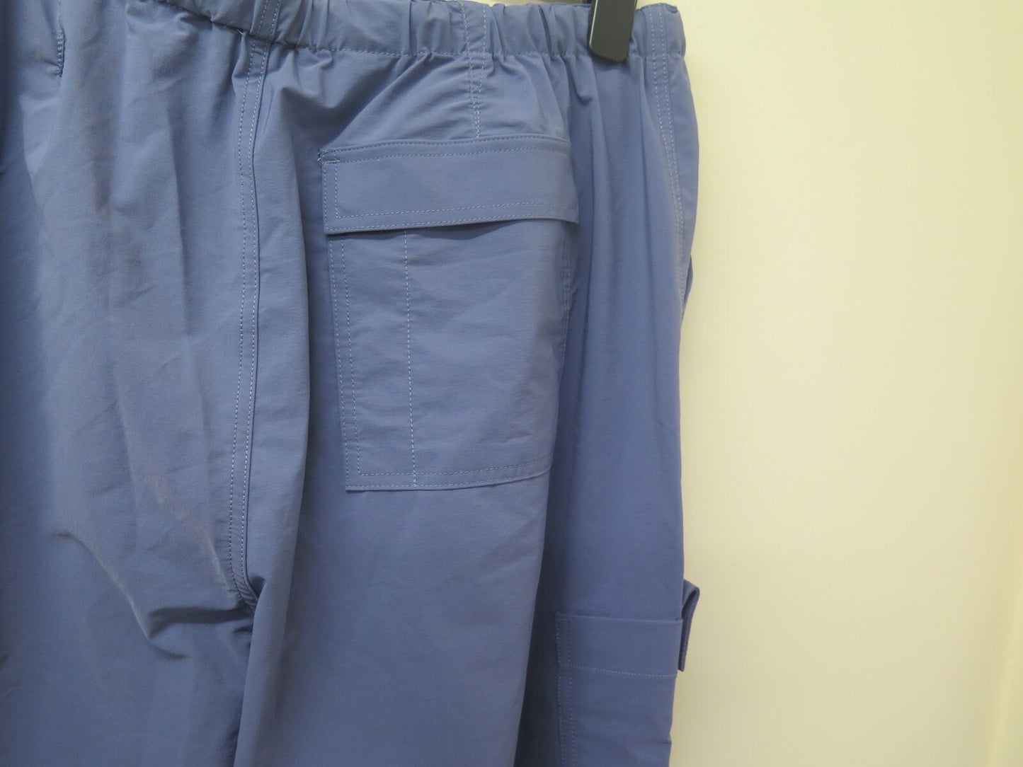 OHPOLLY RORI WIDE LEG CARGO TROUSERS IN DUSTY BLUE-XL-REGULAR