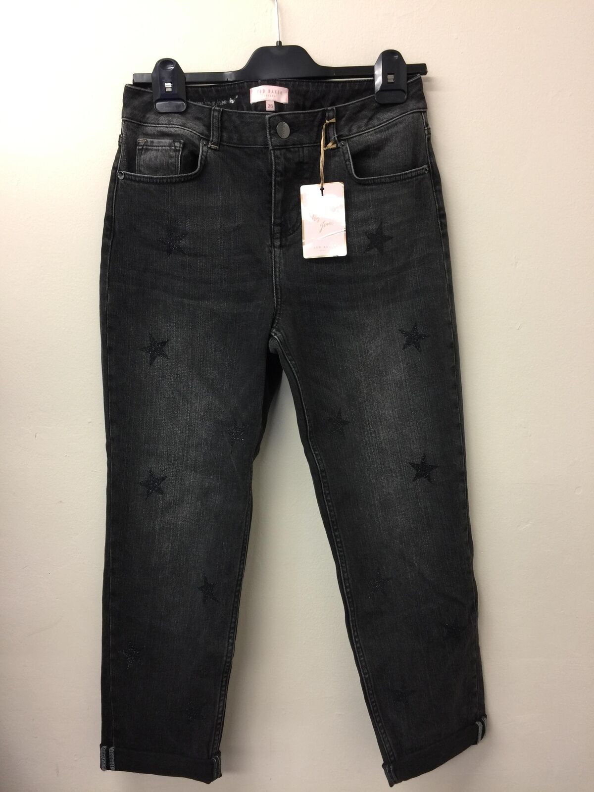 Ted Baker All over star embellished jean in black