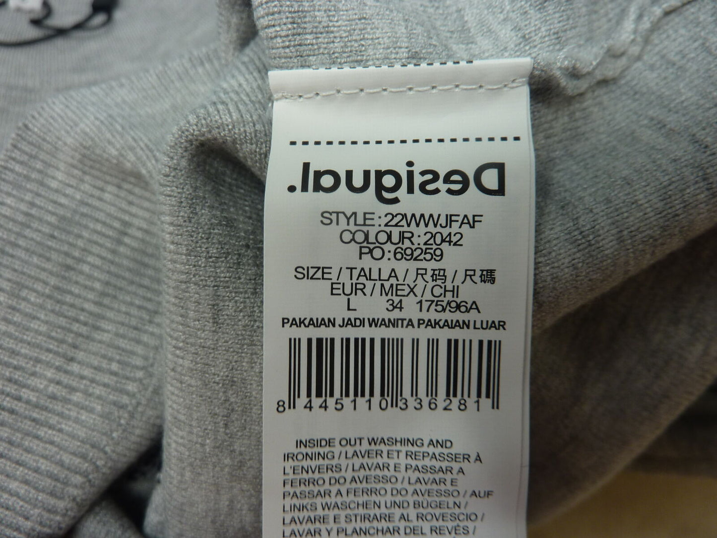 DESIGUAL EAT MORE ART JUMPER-LARGE