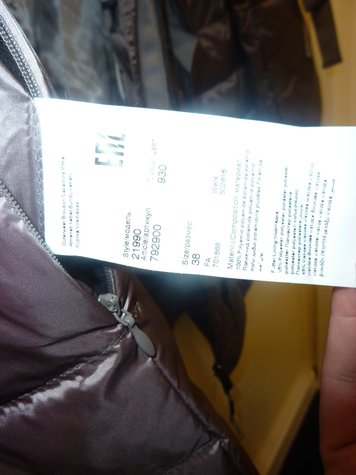 DANIEL HECHTER COAT-UK12-DARK GREY