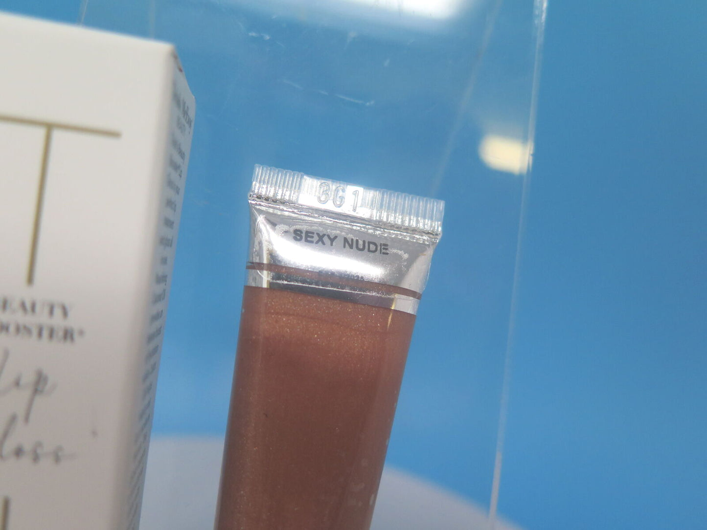TRISH McEVOY BEAUTY BOOSTER LIP GLOSS-SEXY NUDE-8G