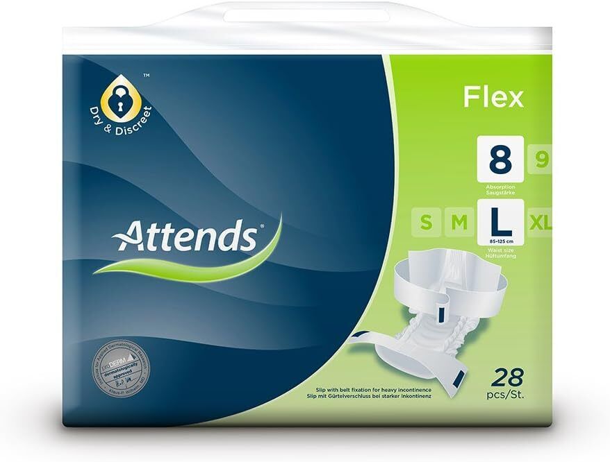 Attends Flex 8L Pack Count: 28 Pieces x4