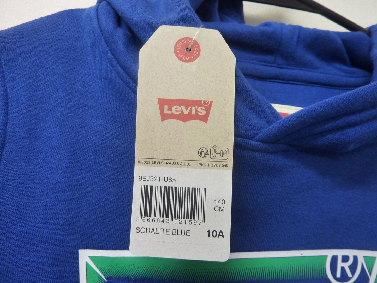 LEVIS-LVB BATWING FILL HOODIE-10A-SODALITE BLUE