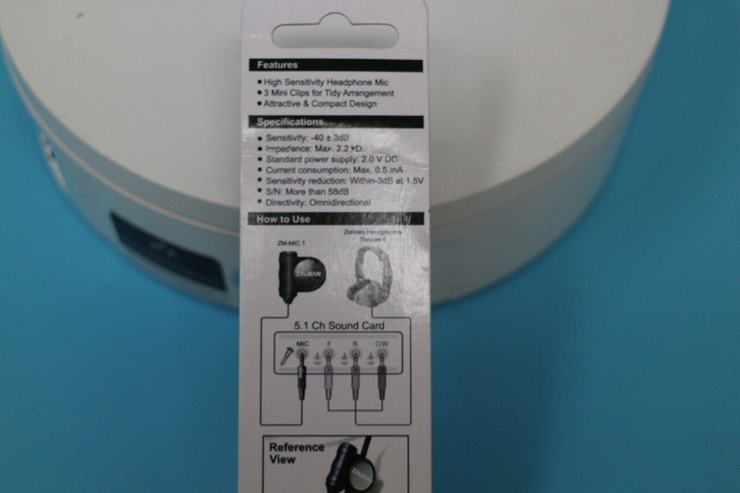 Zalman Compact headphone microphone :: ZM-MIC1 Microphone