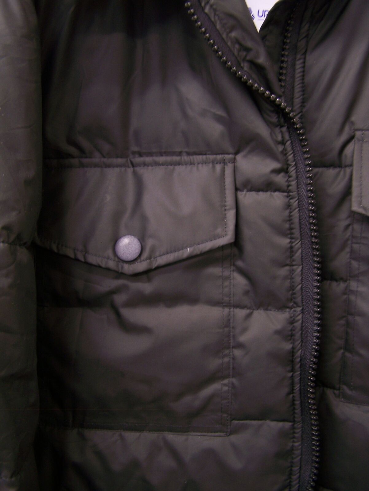Men's Black Urban Buck Puffer Coat Size: L