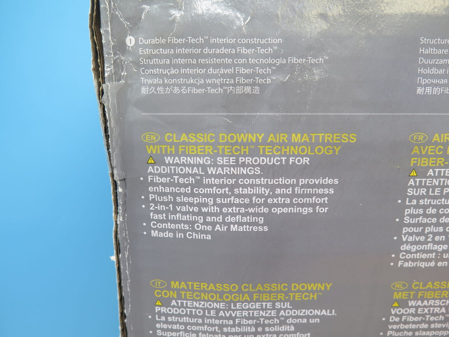 INTEX DURA-BEAM STANDARD CLASSIC DOWNY AIR MATRESS-54" X 75"X 10"