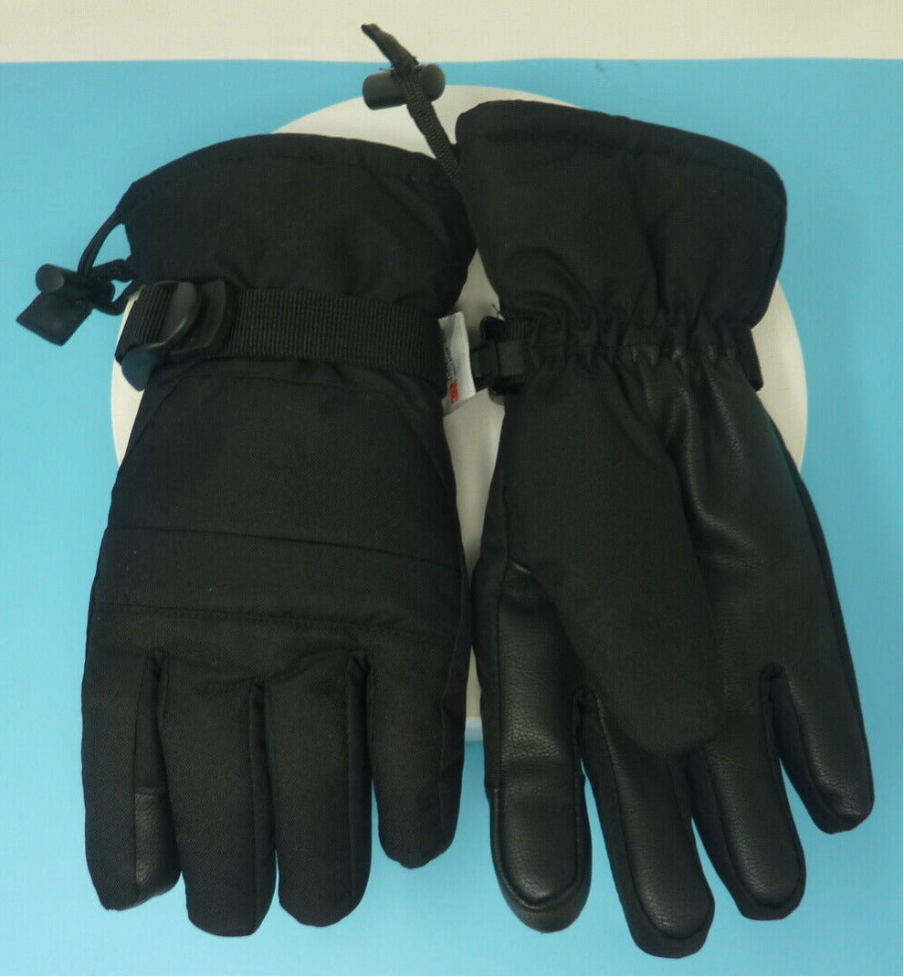 3M THINSULATE GLOVES WITH HEAT POUCH POCKET-BLACK-SMALL