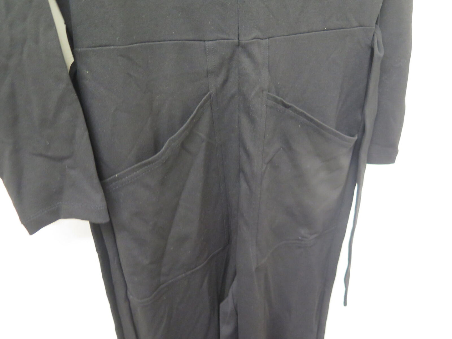 THE WHITE COMPANY-JERSEY UTILITY JUMPSUIT-BLACK-UK10