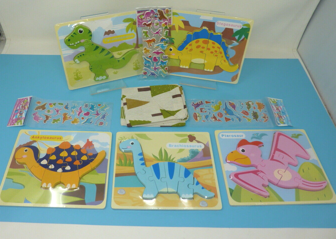 DINOSAUR PUZZLES 5PC SET