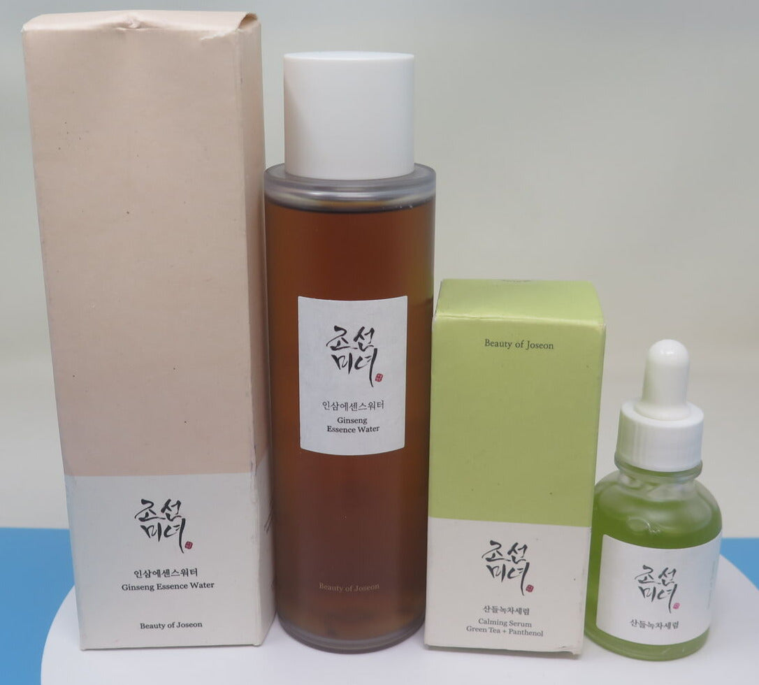 2 X BEAUTY OF JOSEON PRODUCTS-1XCLMING SERUM 30ML-1XGINSENG ESSENCE WATER 150ML