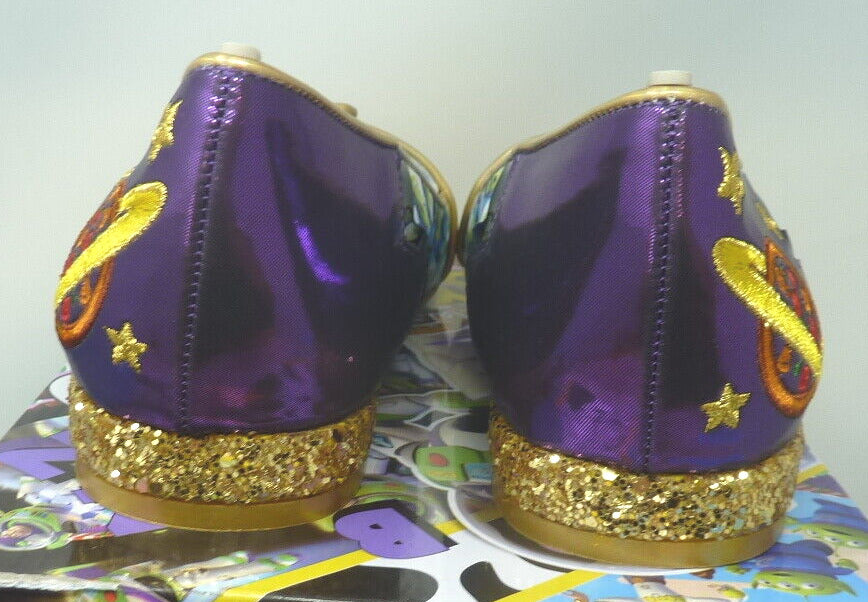 IRREGULAR CHOICE TOY STORY "THEY COME IN PEACE" ALIEN FLAT SHOE-EU37/UK4